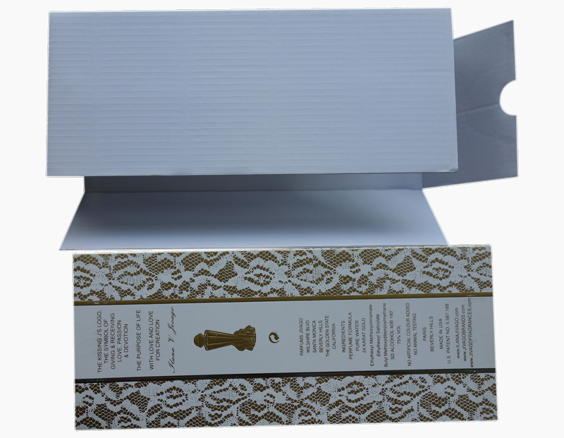white color E flute corrugated board insert