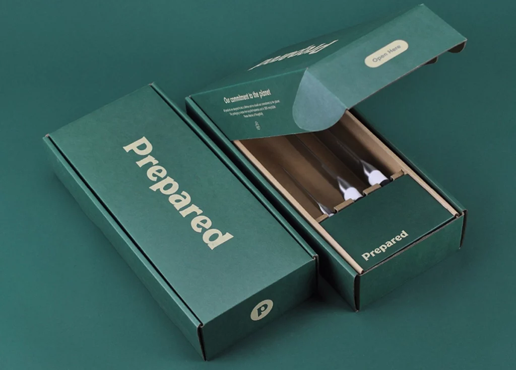 corrugated box for knife packaging