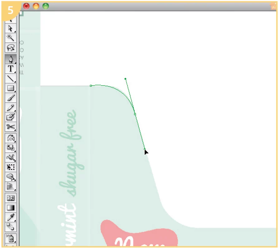 drawing lines, paper box dieline template