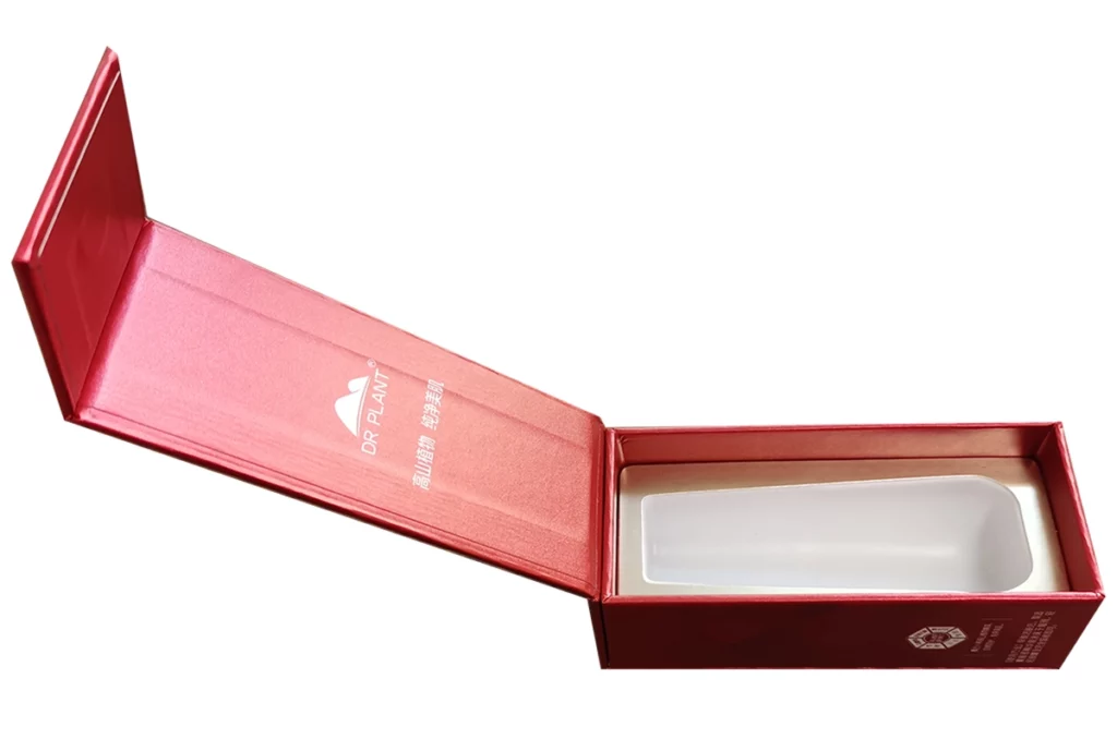 magnet closure rigid paper box flip open