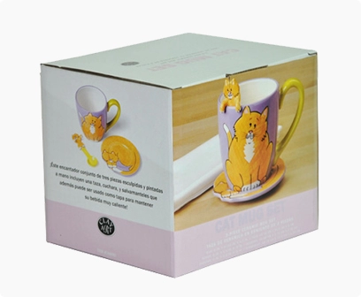 Paper Mug Box, corrugated printed box, retail packaging box, retail folding cartons